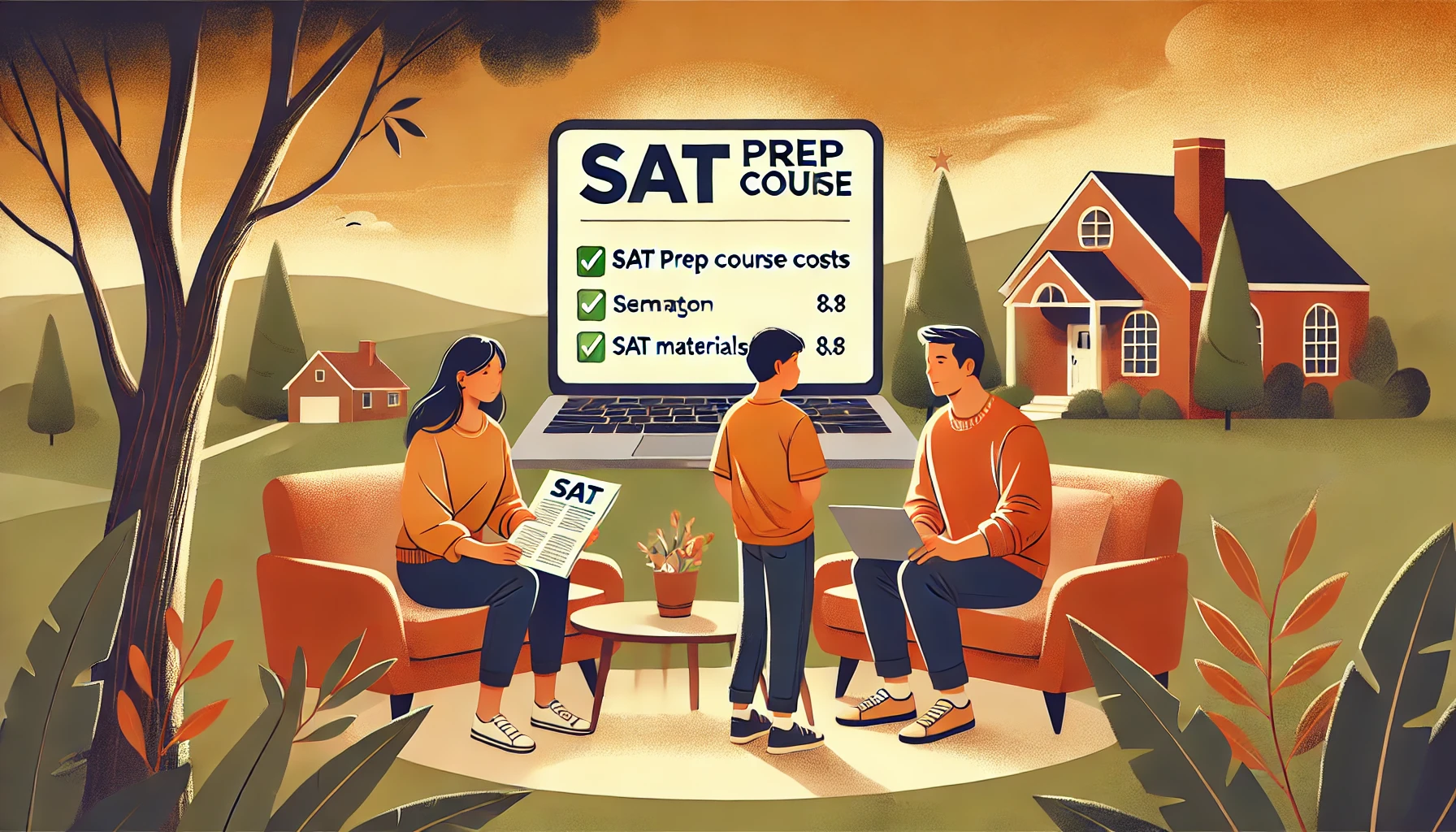 divorced parents pay for sat prep course